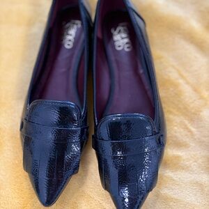 Franco Sarto Women's Shiny Black Loafers